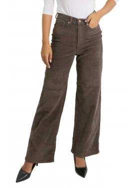 Pantalone palazzo in velluto Only